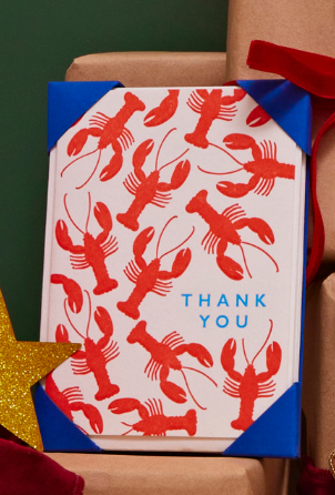 Lobster Thank You cards