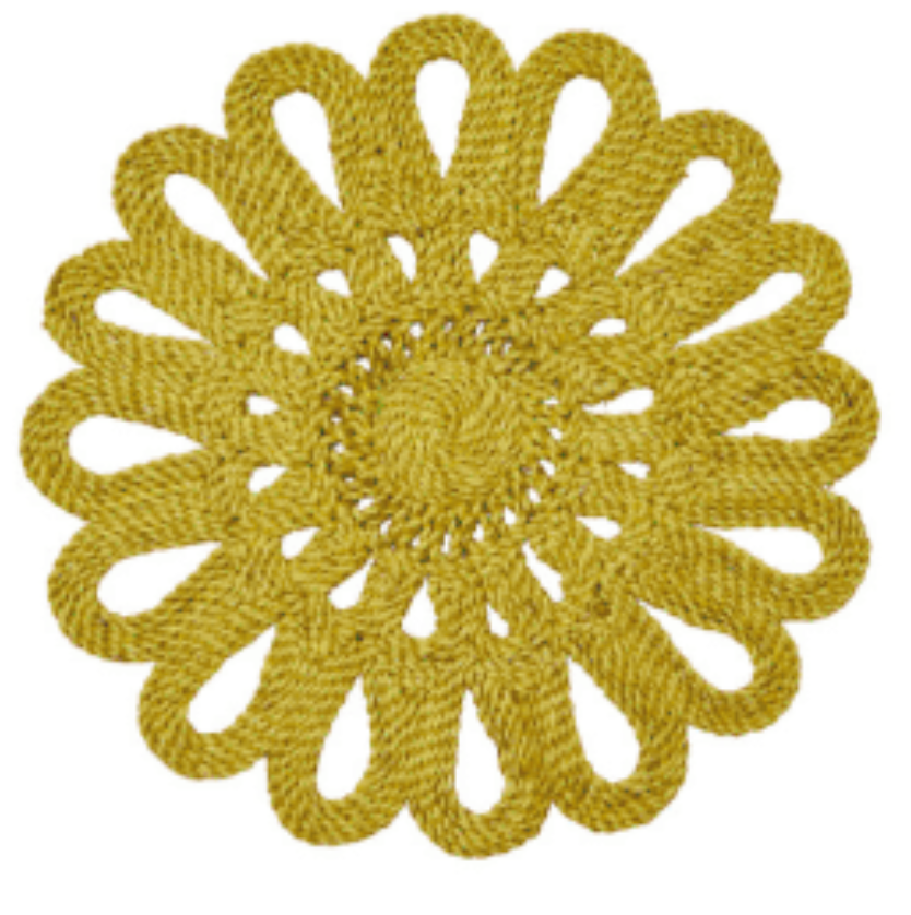 Flower placemat- Yellow