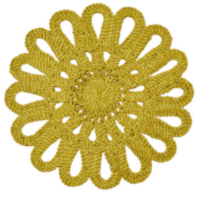 Flower placemat- Yellow
