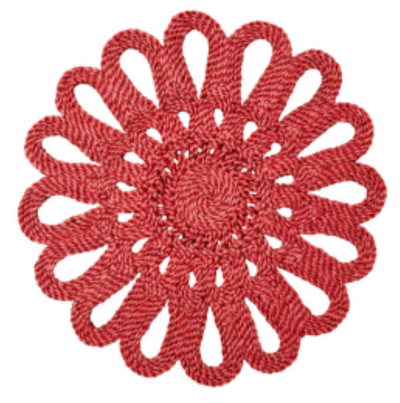 Flower placemat - Coral