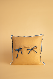 Frog and Dahlia Cushion