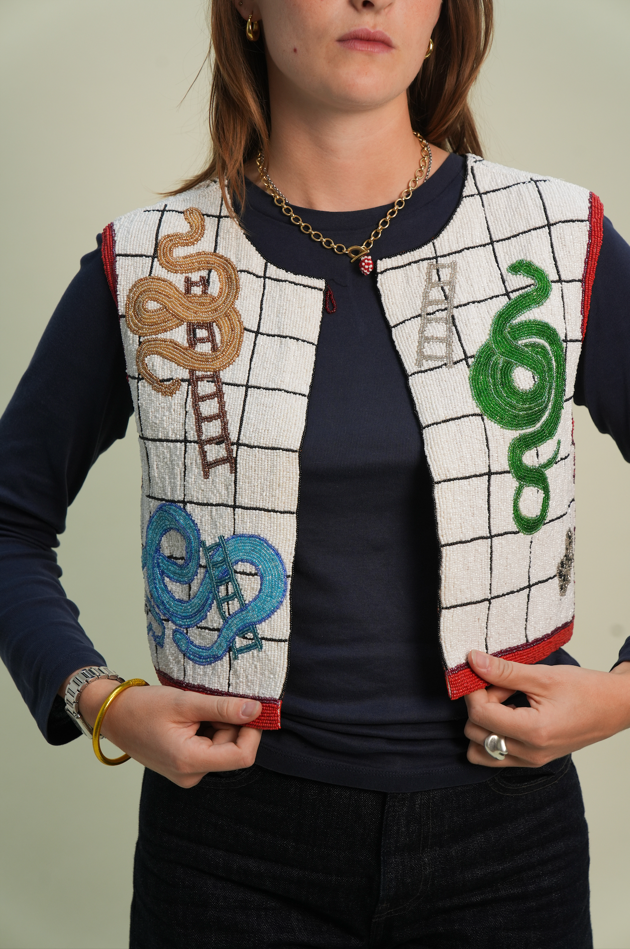 Roll The Dice Beaded Vest [Preorder: Mid-End October]