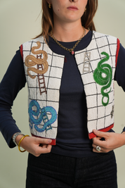 Roll The Dice Beaded Vest [Preorder: Mid-End October]