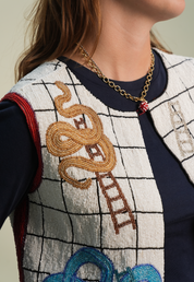 Roll The Dice Beaded Vest [Preorder: Mid-End October]