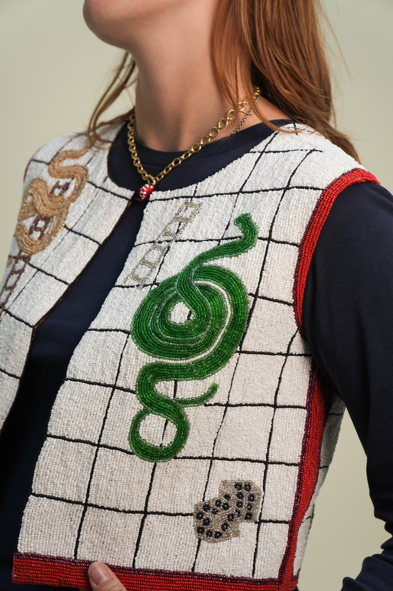 Roll The Dice Beaded Vest [Preorder: Mid-End October]