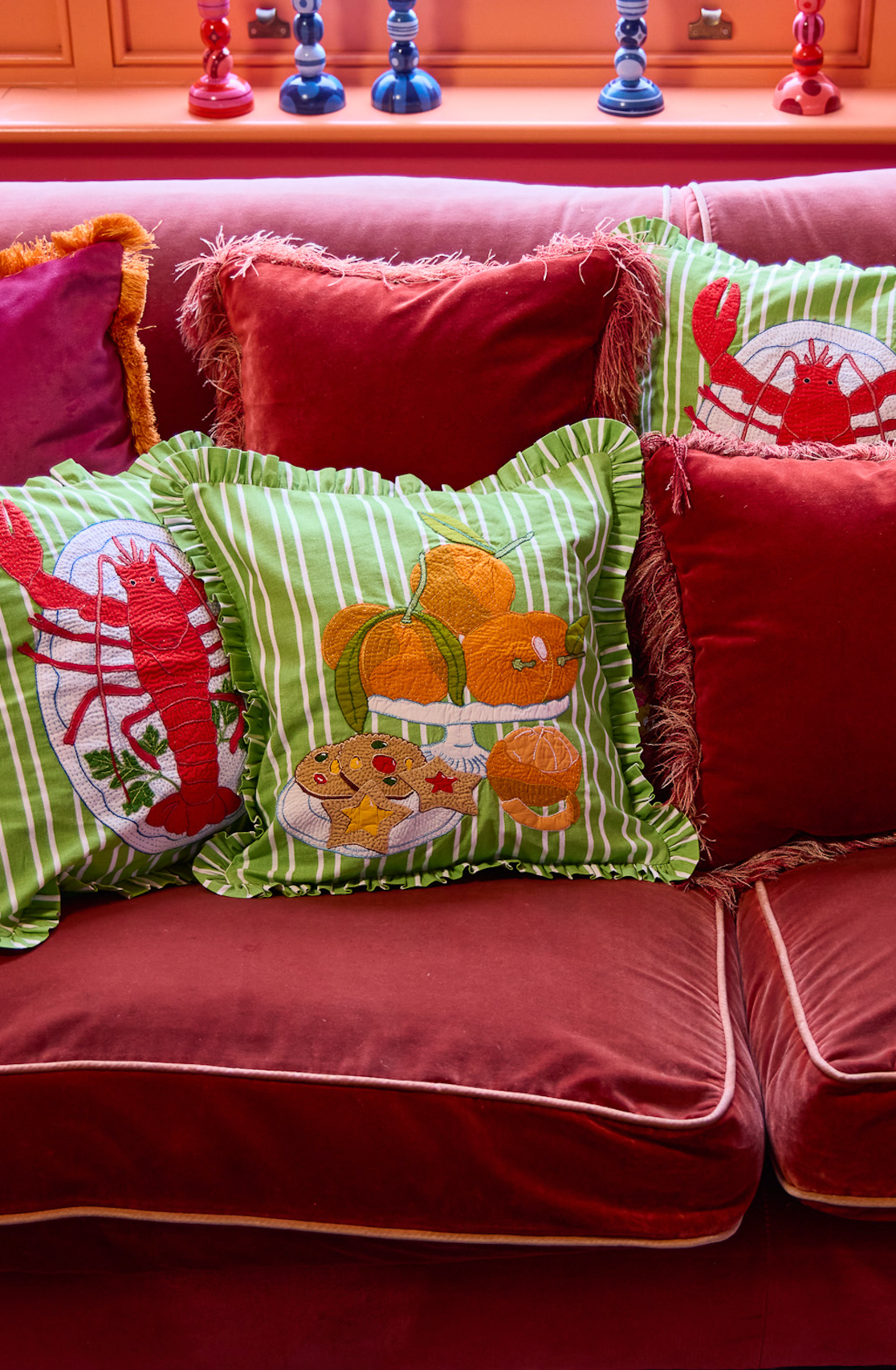 Clementines and Cookies Cushion