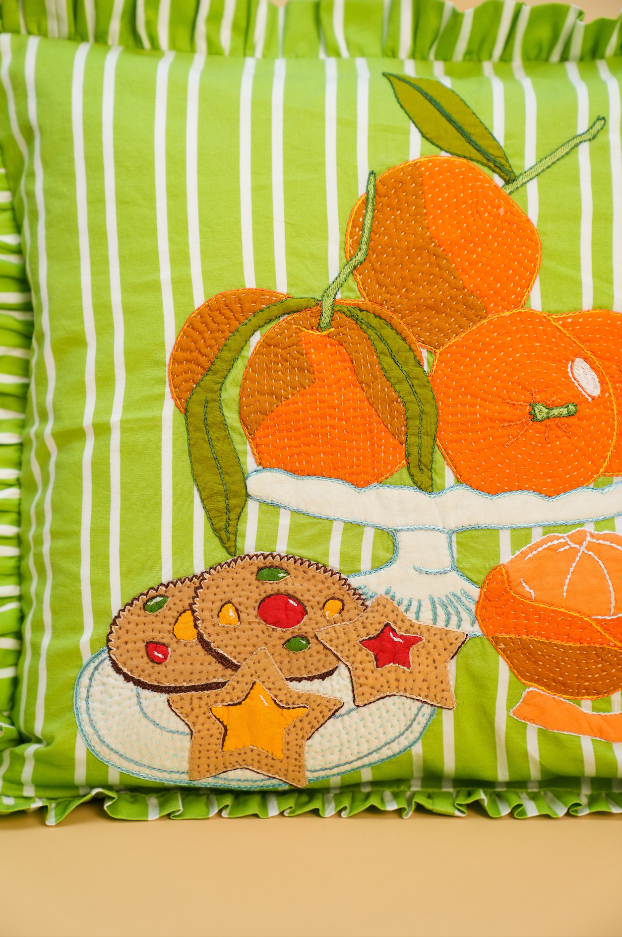 Clementines and Cookies Cushion