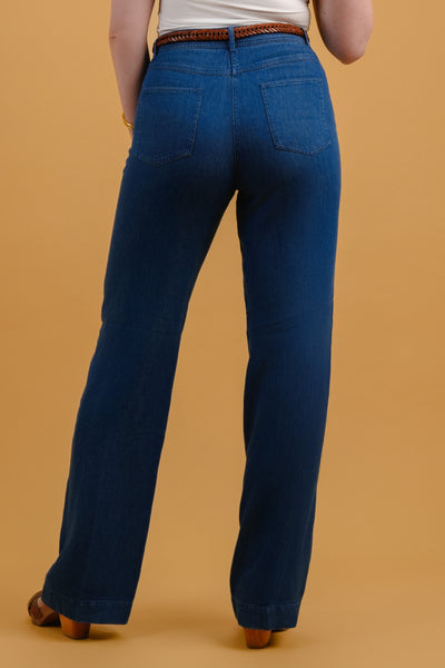 Mid Blue Pilote Trousers