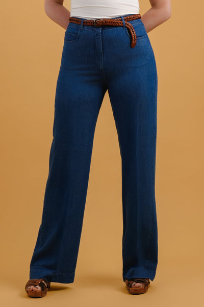 Mid Blue Pilote Trousers