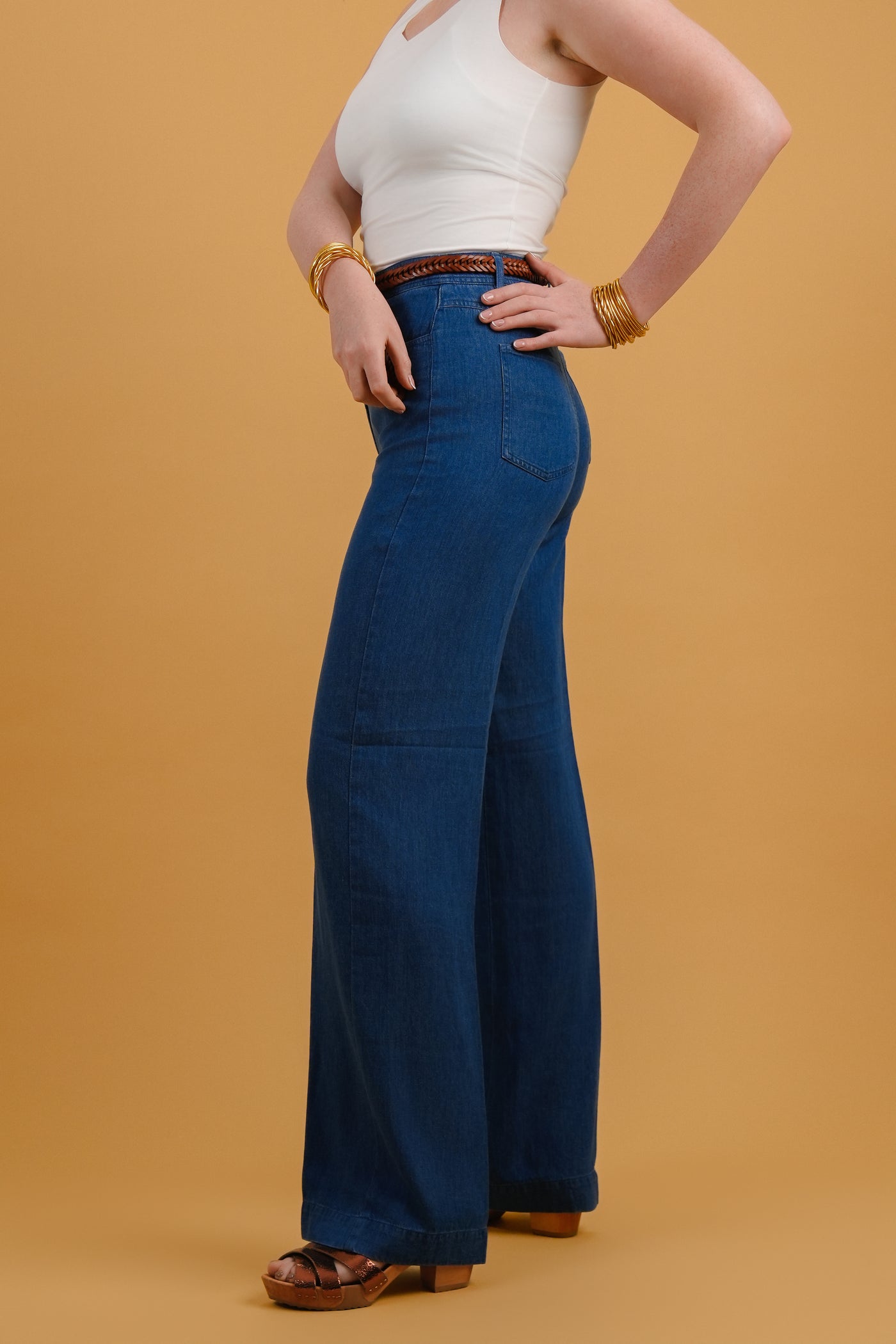Mid Blue Pilote Trousers