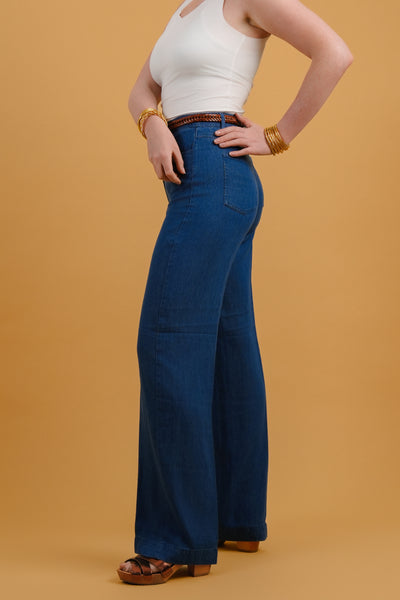 Mid Blue Pilote Trousers