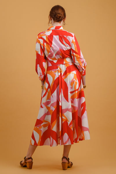 Red Doves Davida Dress