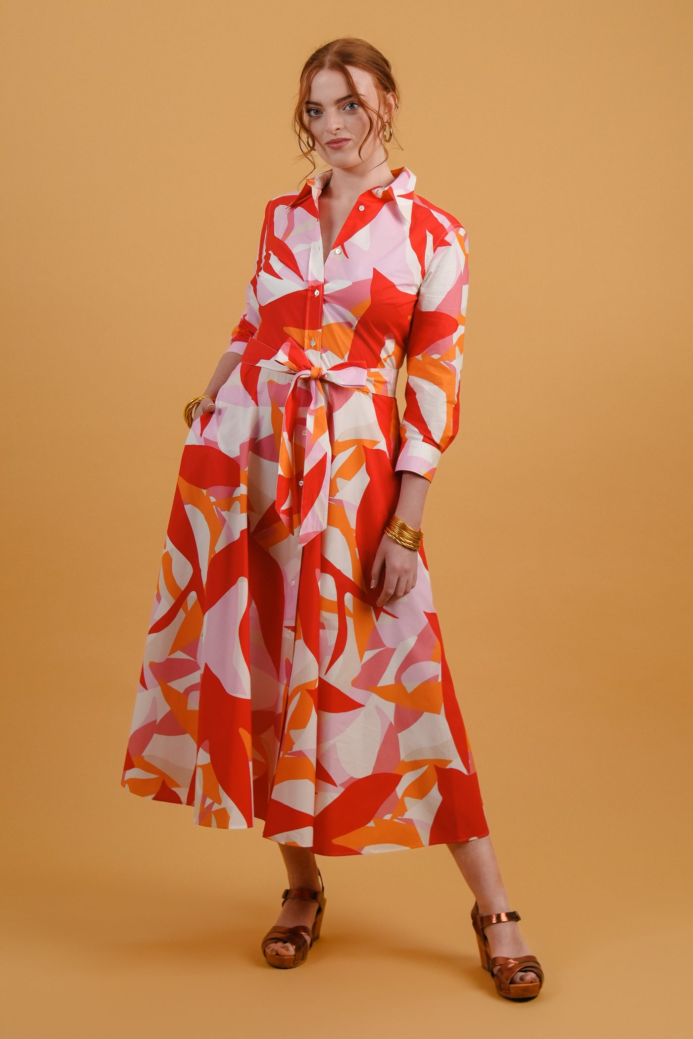 Red Doves Davida Dress