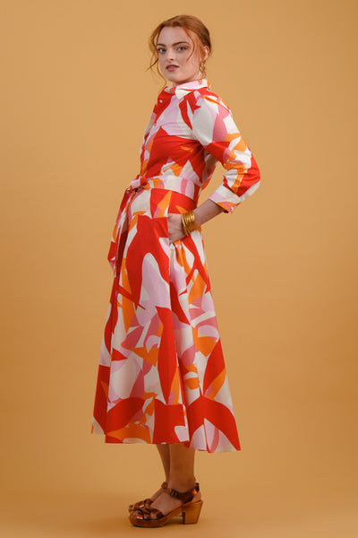 Red Doves Davida Dress