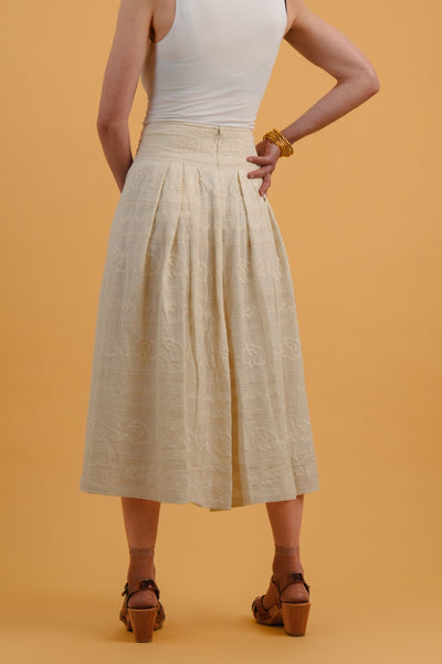 Laure ecru skirt