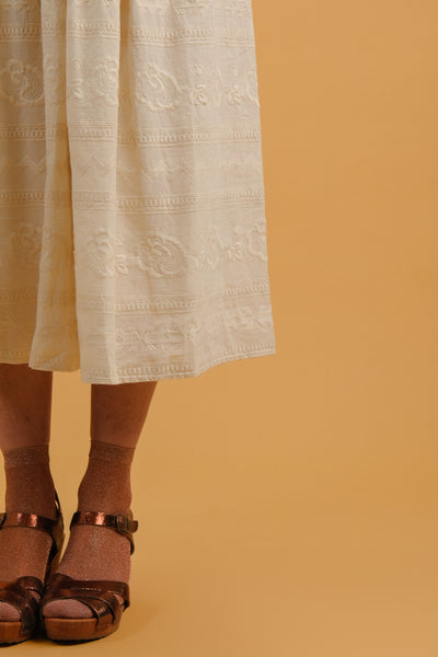 Laure ecru skirt