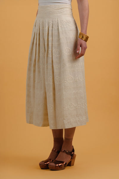 Laure ecru skirt