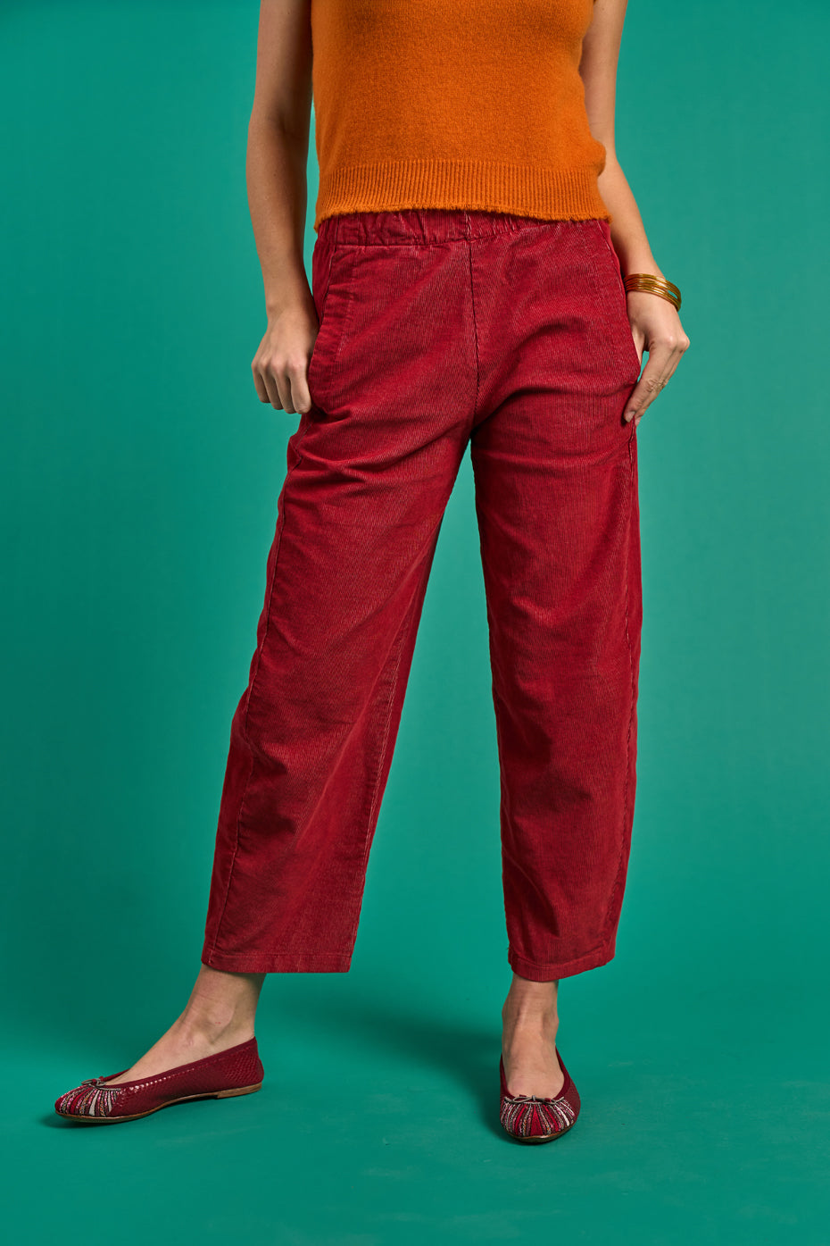 Prux Velcos Trousers in Rubin