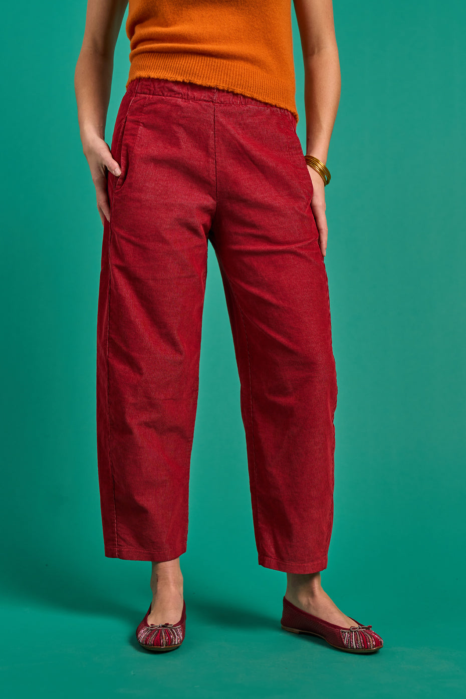 Prux Velcos Trousers in Rubin