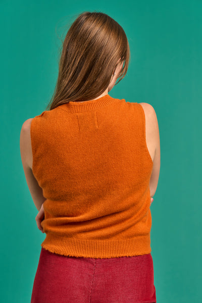 Distressed Tank Tangelo