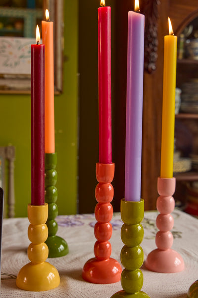 Wooden candlestick