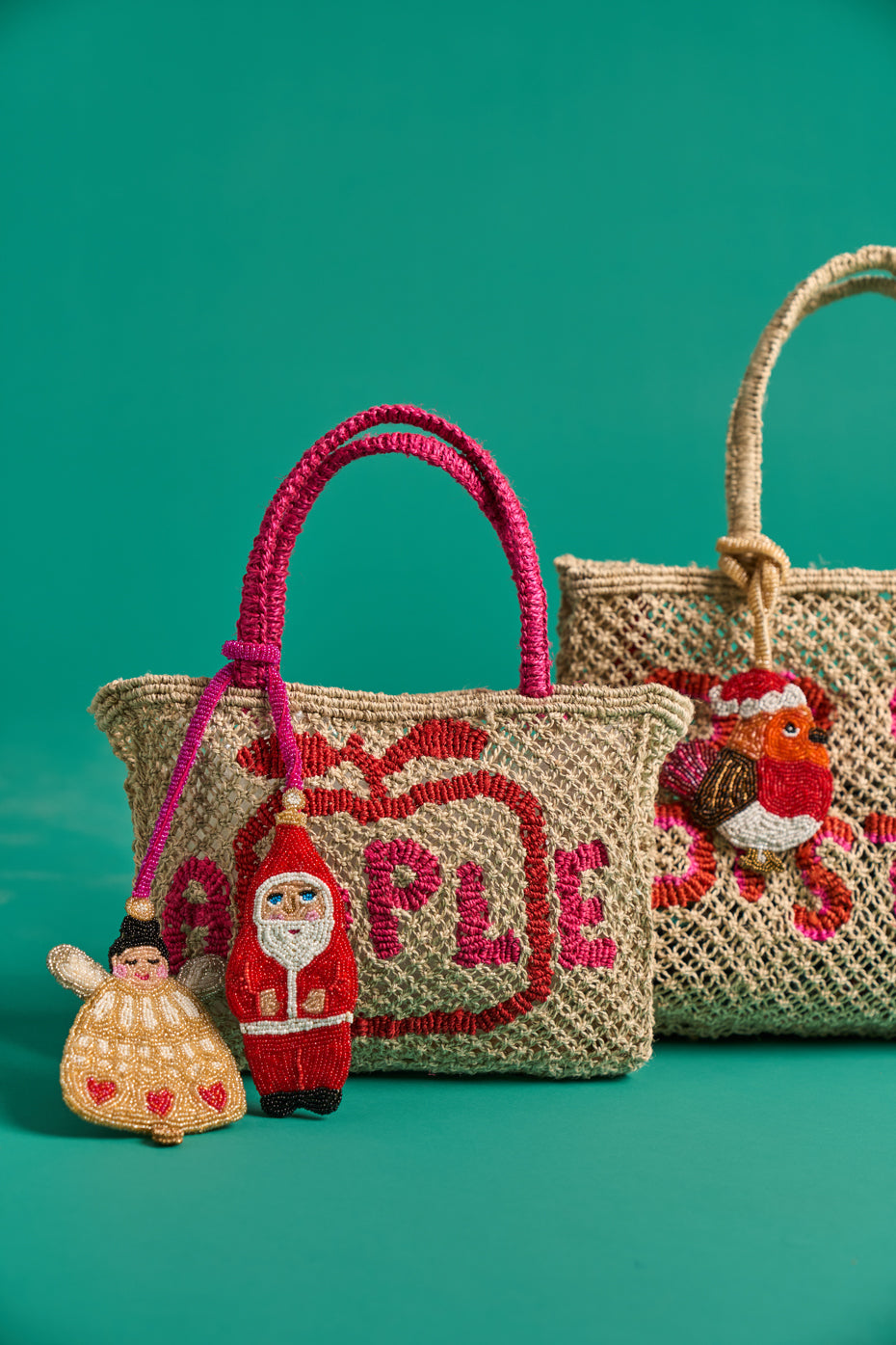 Santa and Angel Bag Charm