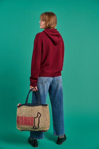 Oversize Burgundy Hoodie