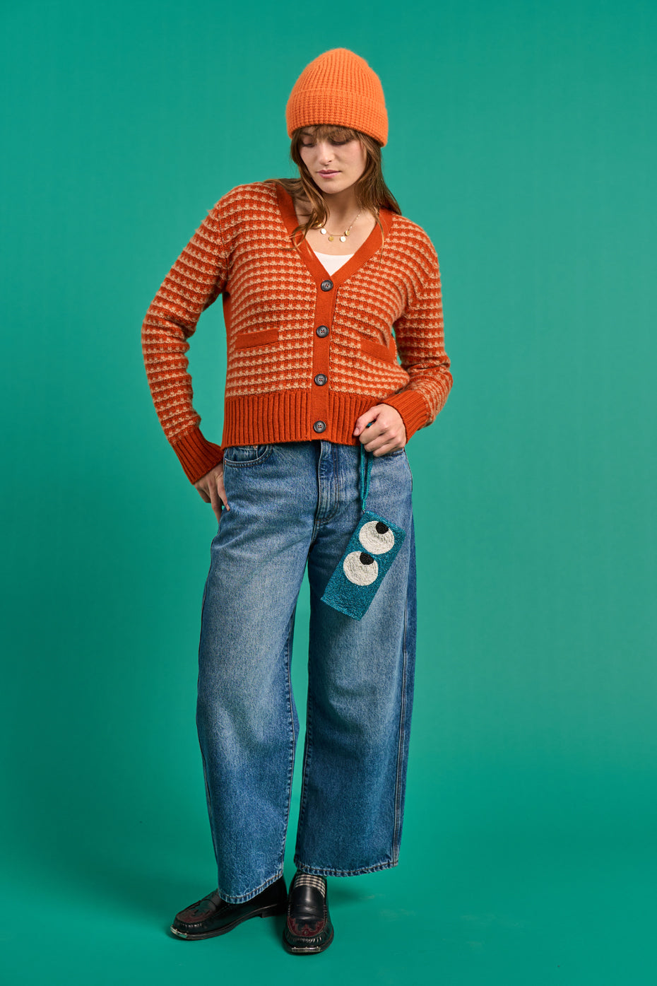 Marguerite Textured Cashmere Cardigan