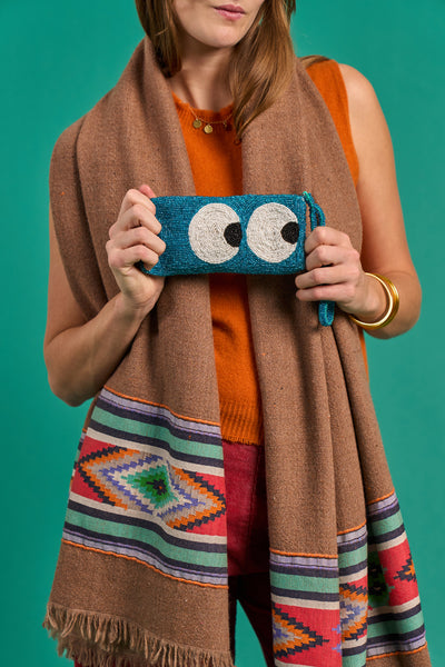 Lunettes Big Eyes Beaded Glasses Case