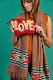 Love Beaded Clutch