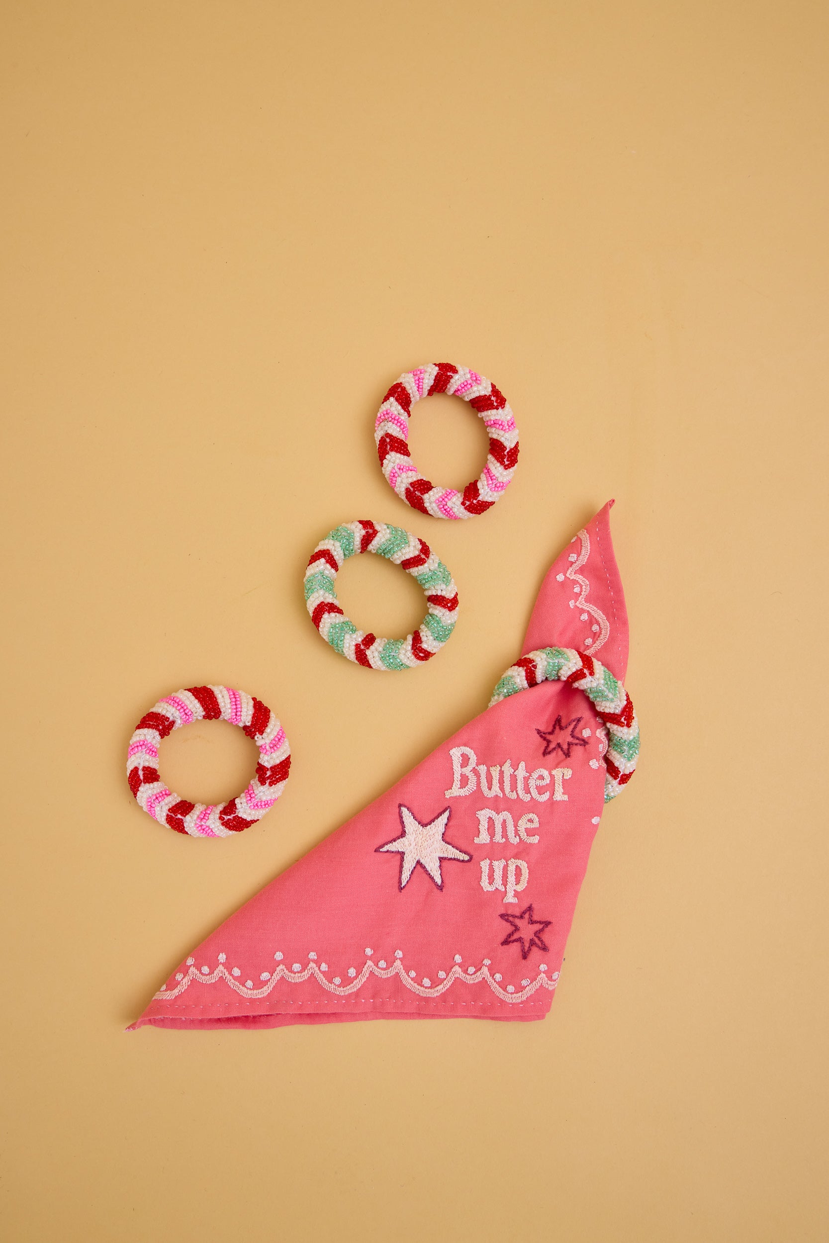 Party Time Beaded Napkin Rings