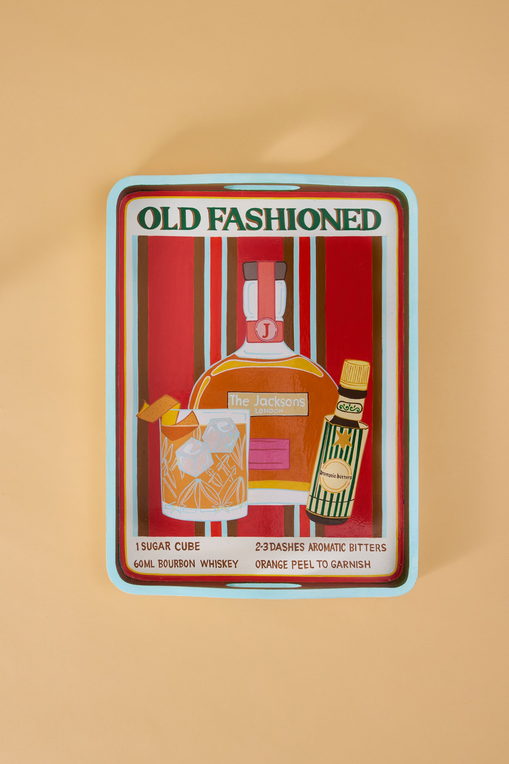 Old Fashioned Hand-painted Tray