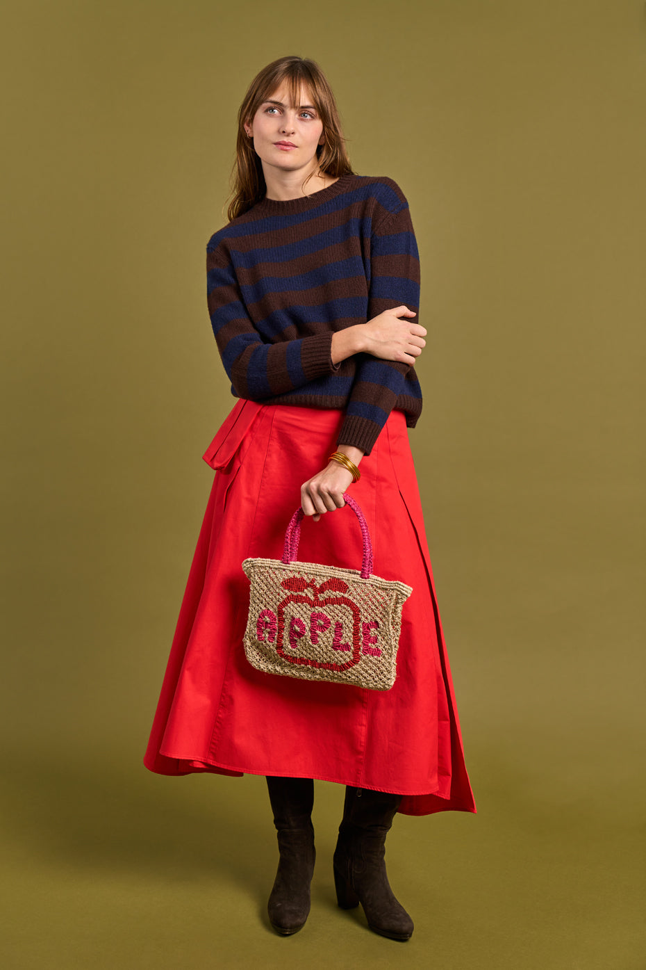 Aubergine Stripe Jumper