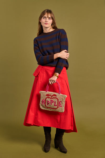 Aubergine Stripe Jumper