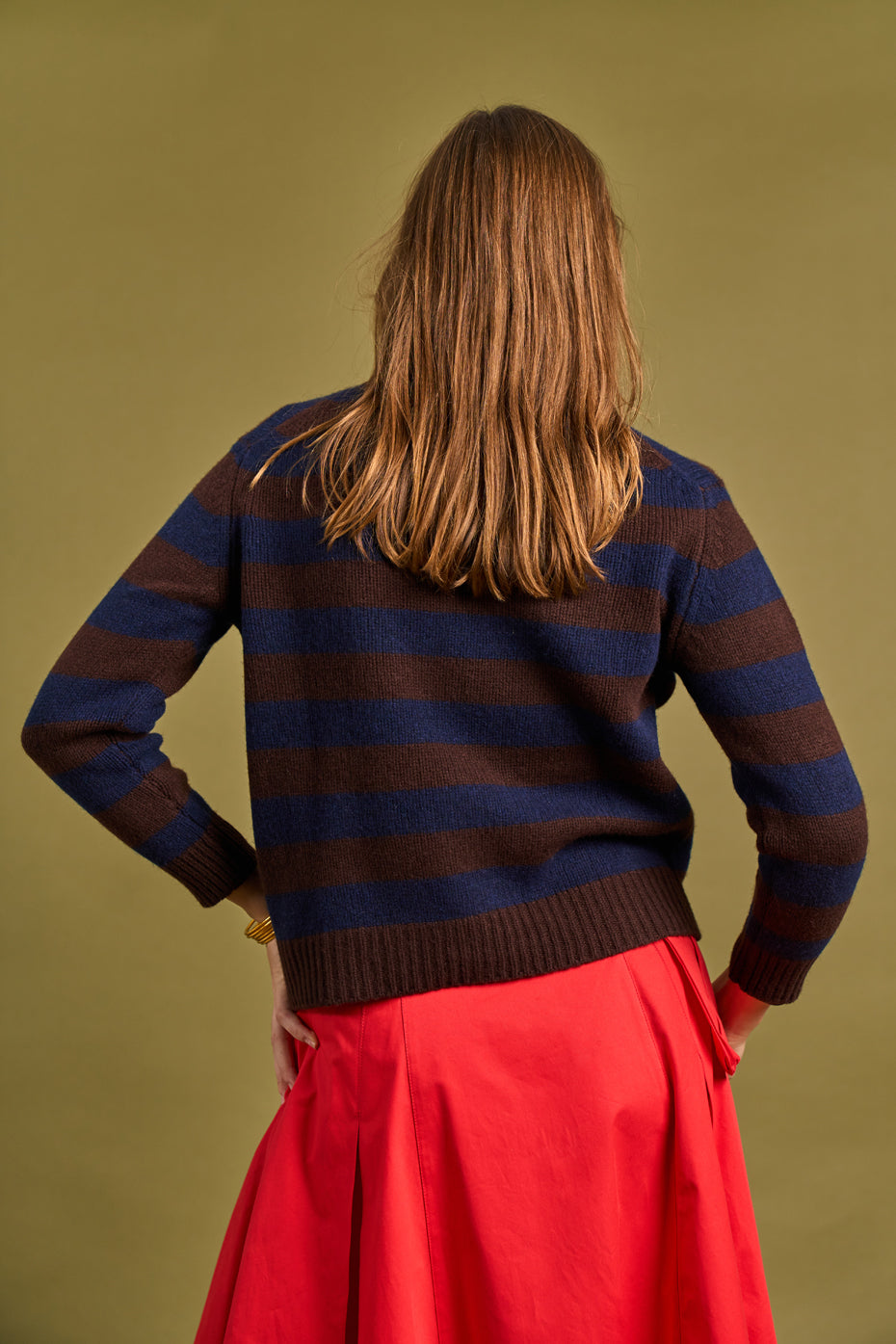 Aubergine Stripe Jumper