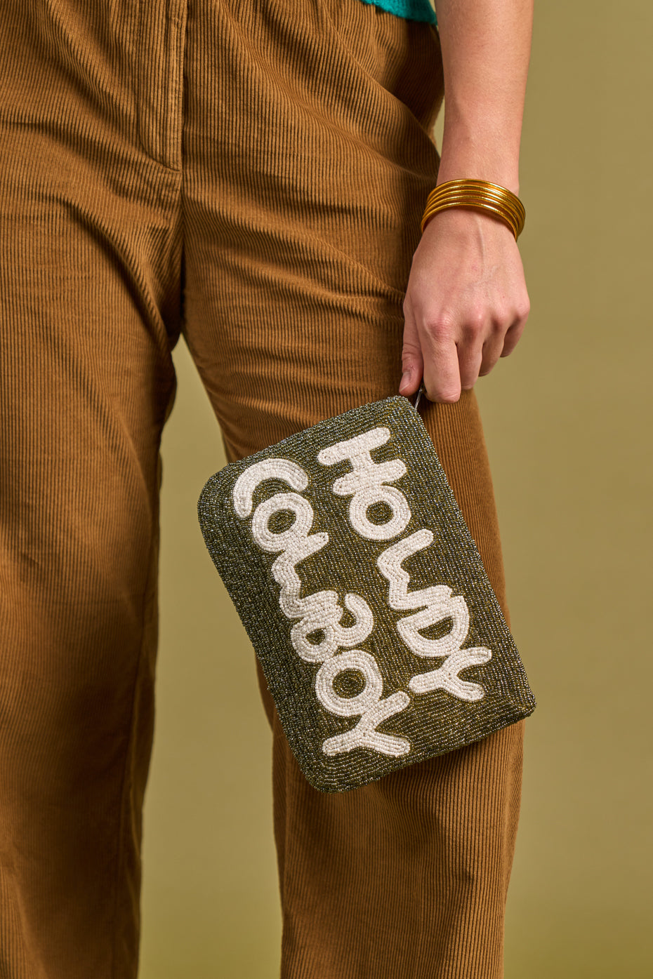 Howdy Cowboy Beaded Clutch