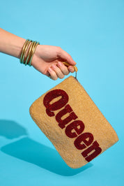 Queen Beaded Clutch