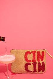 Cin Cin Beaded Clutch