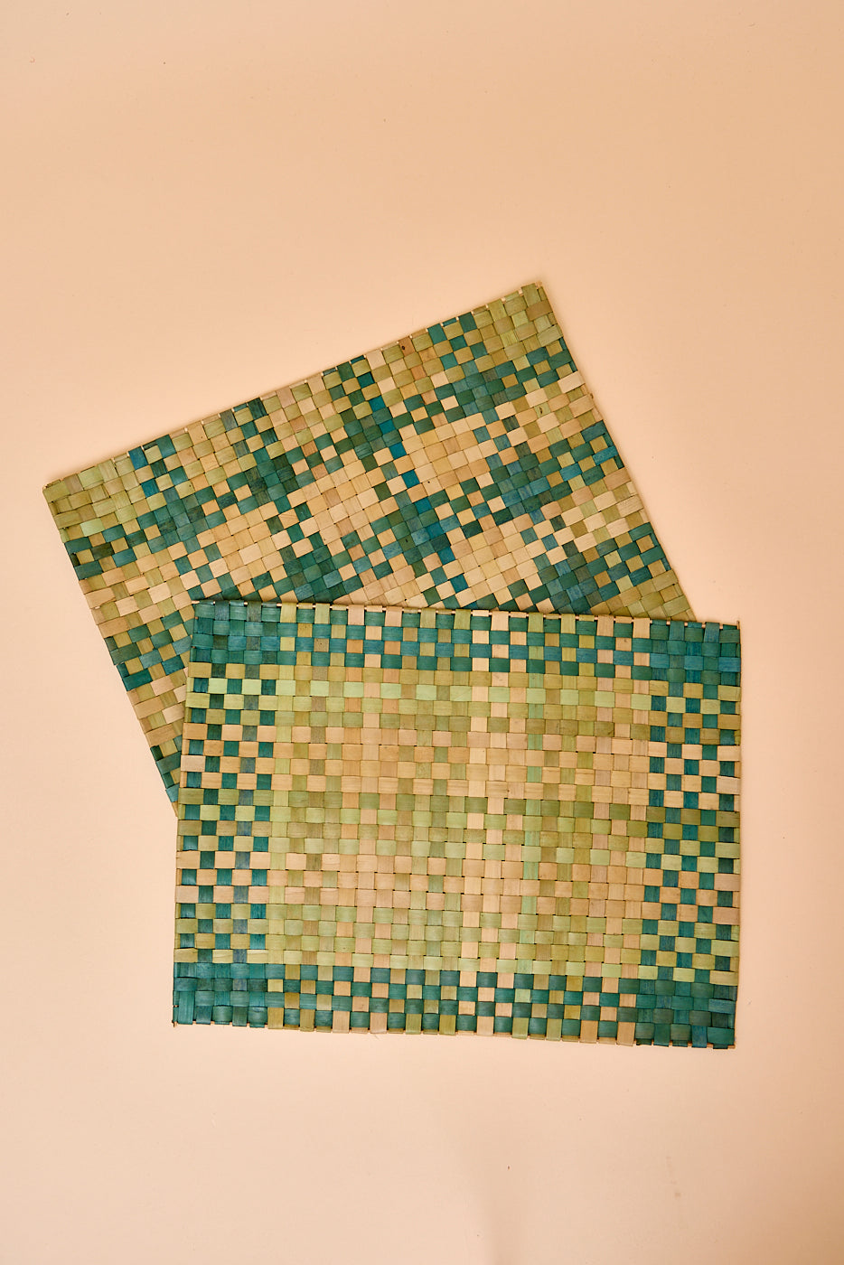 Set of 6 Reed Placemats & Napkin Rings