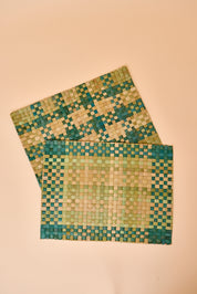 Set of 6 Reed Placemats & Napkin Rings