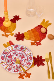 Set of  3 Chicken Placemats