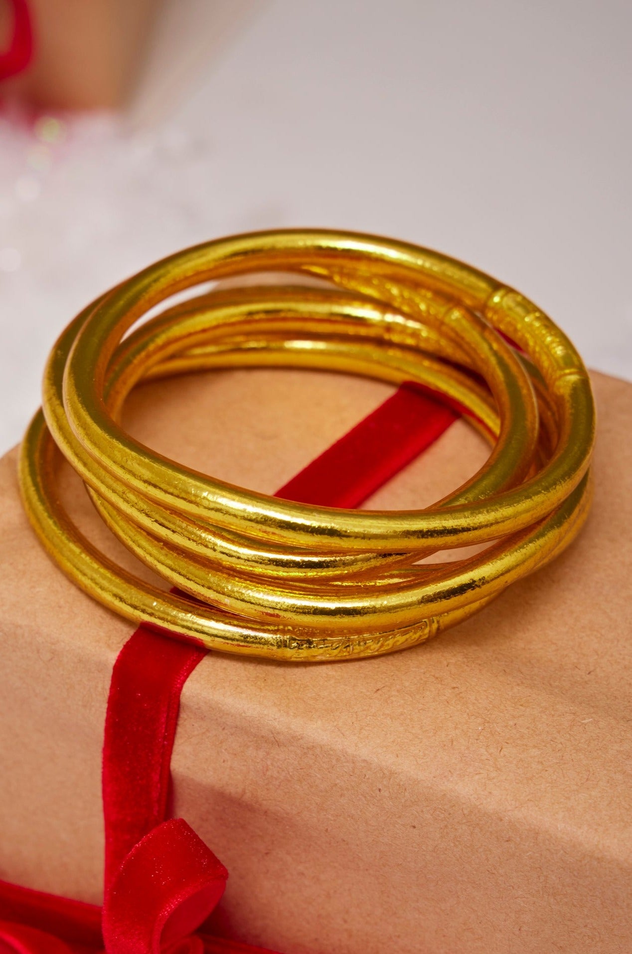 Kumali Mantra Gold Bracelet- thick