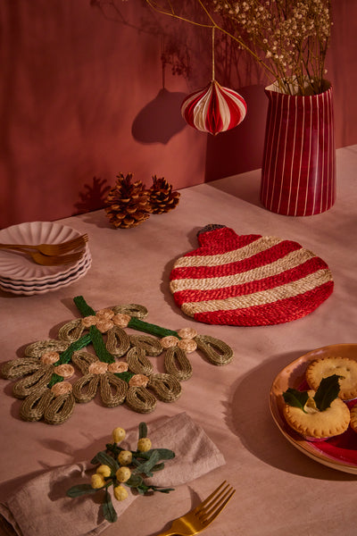 Mistletoe Christmas placemat
