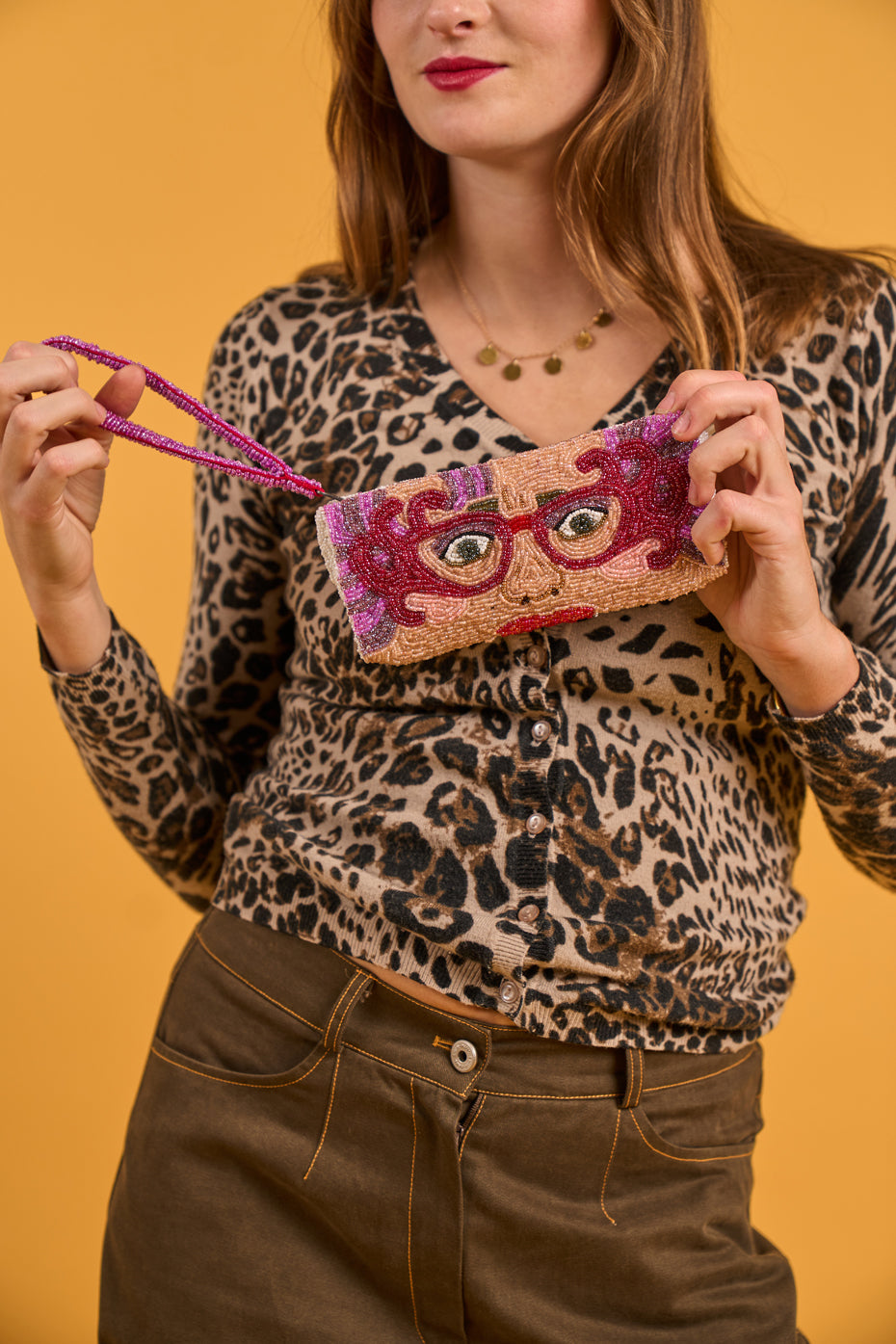 Lunettes Dame Edna Beaded Glasses Case