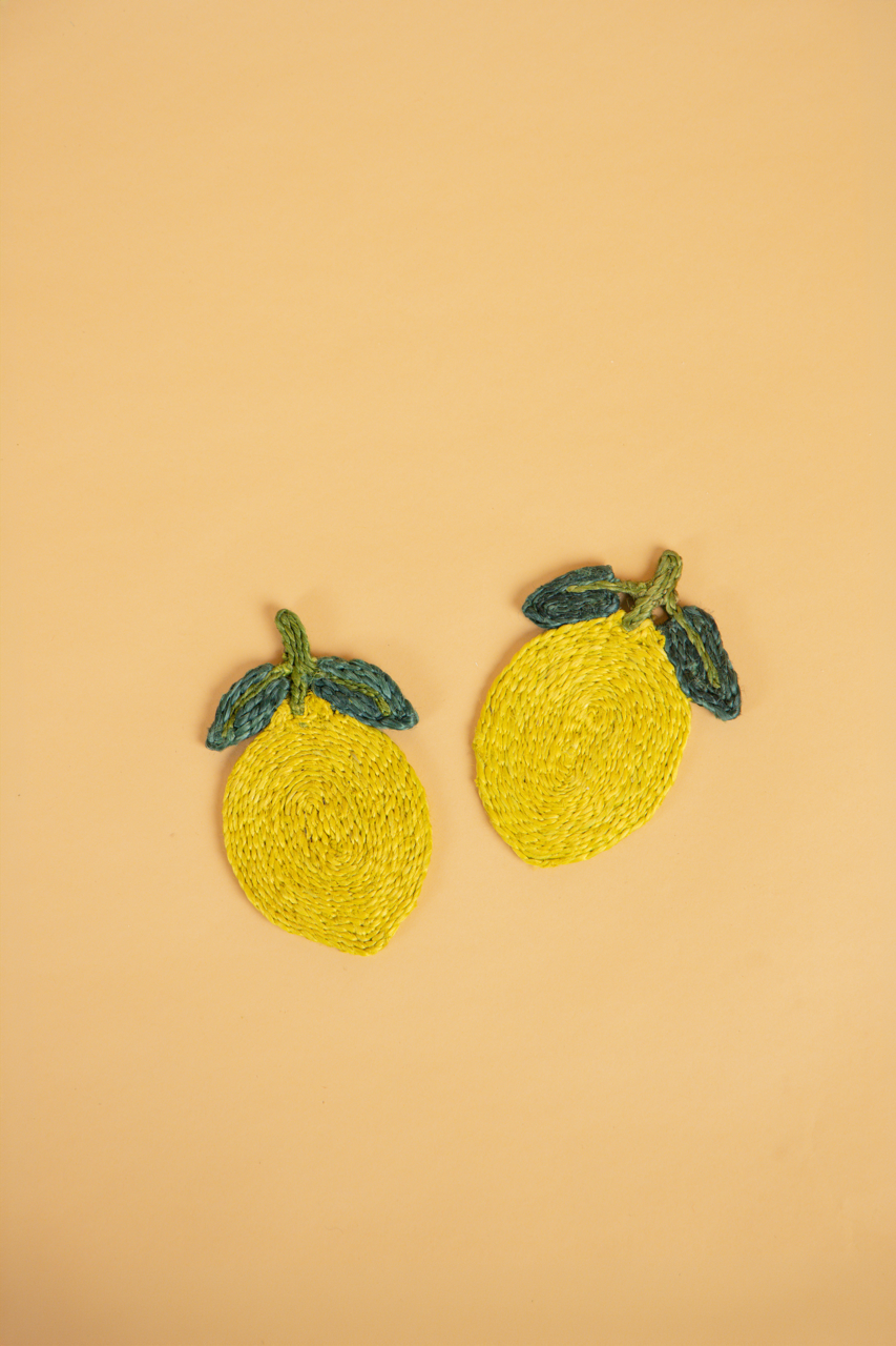 Set of 2 Lemon Coasters