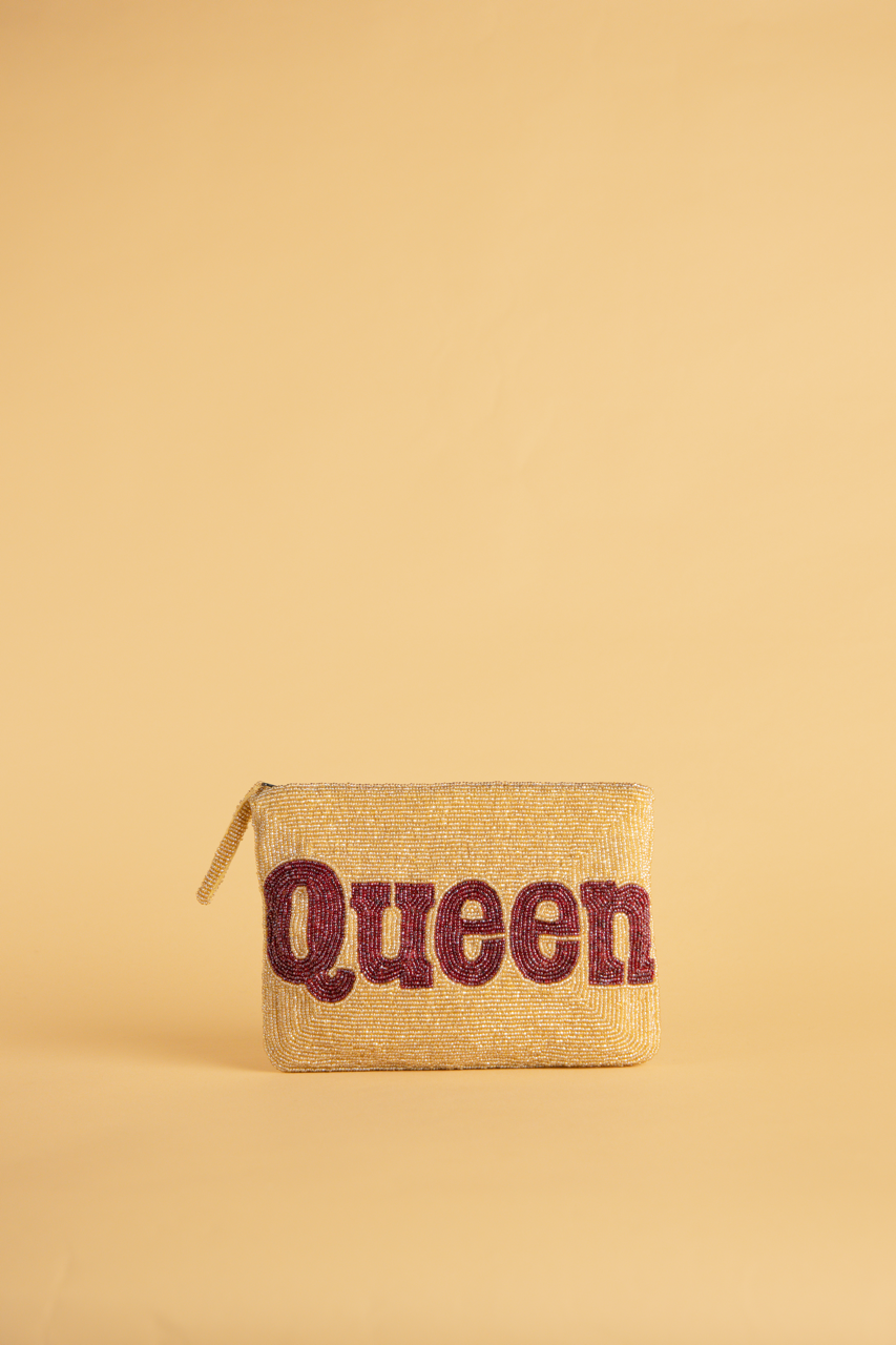 Queen Beaded Clutch