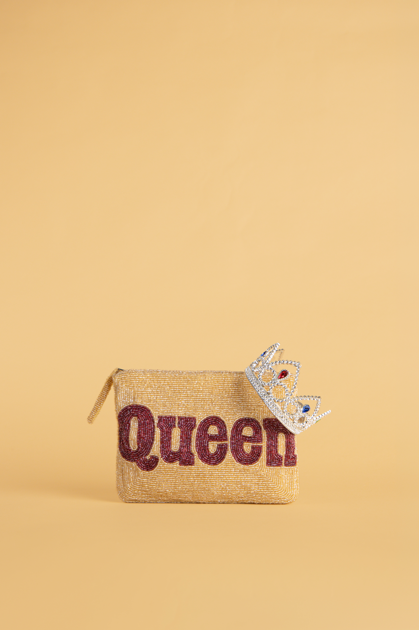 Queen Beaded Clutch