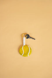 Tennis Ball Charm Keyring