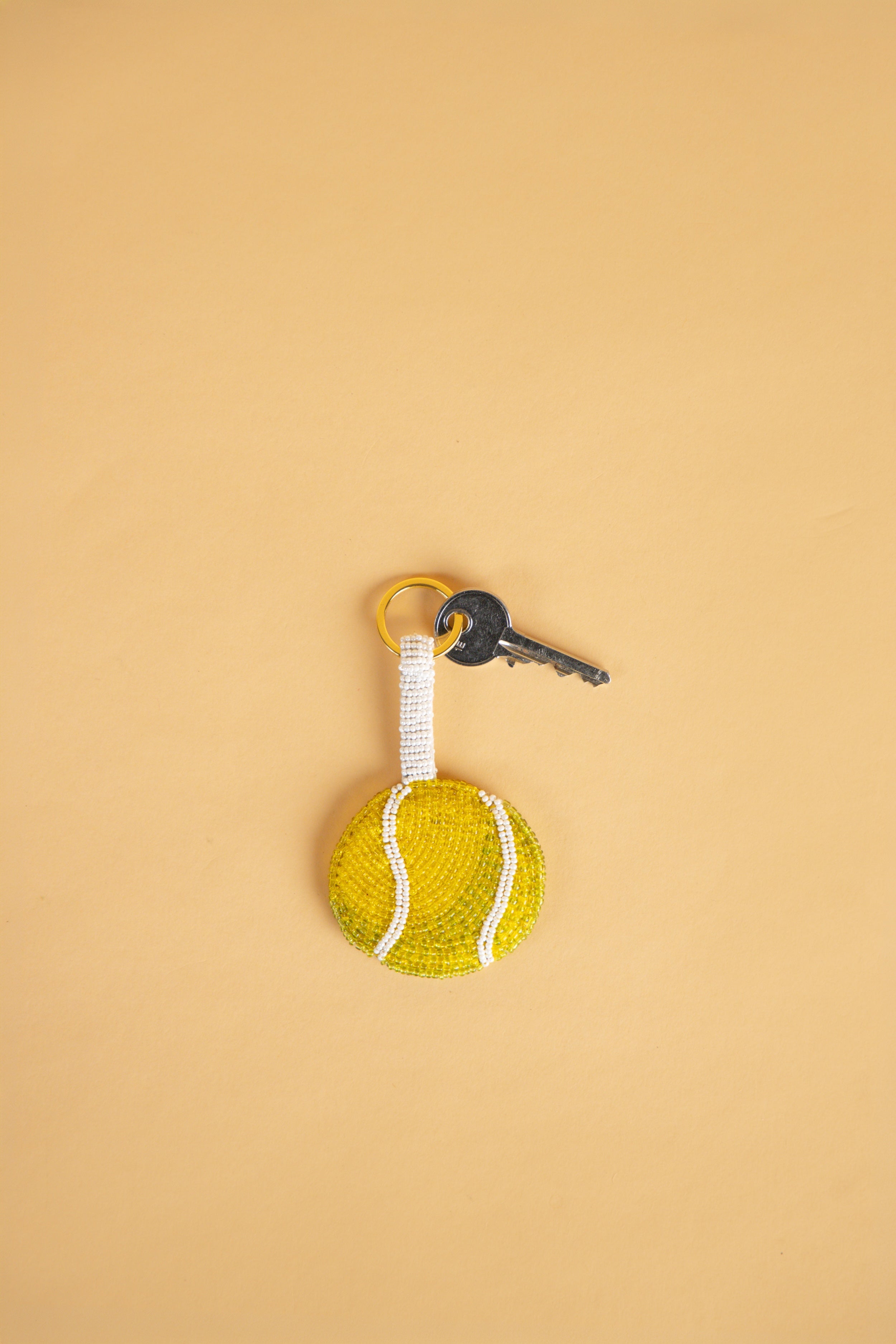Tennis Ball Charm Keyring
