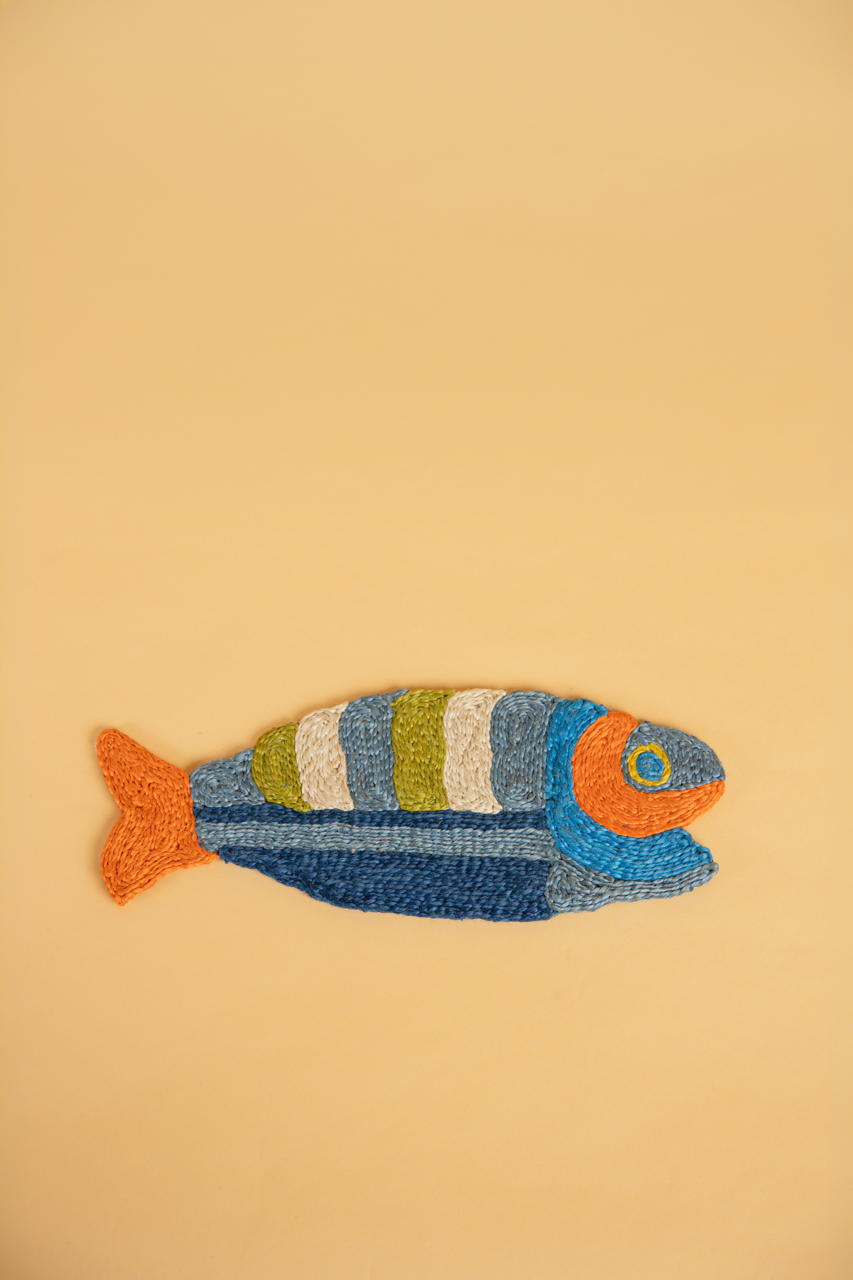 Blue-Orange Fish Placemat